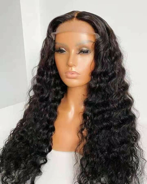 Deep Wave Lace Closure Wig – 4x4 / 5x5 / 6x6 Human Hair