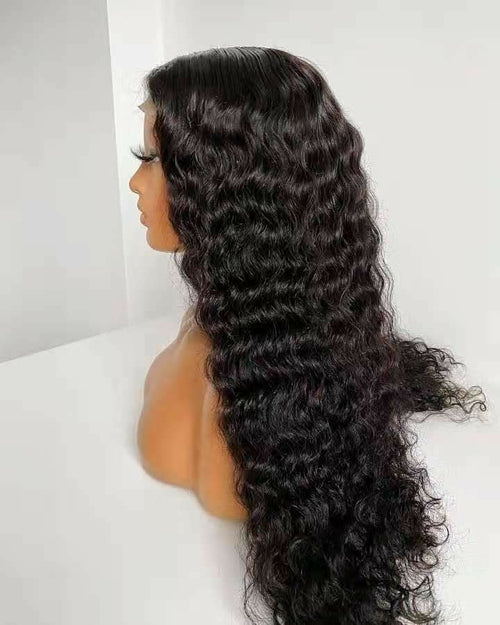 Deep Wave Lace Closure Wig – 4x4 / 5x5 / 6x6 Human Hair