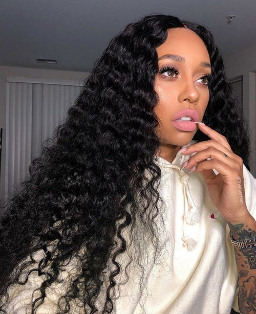 Deep Wave Lace Closure Wig – 4x4 / 5x5 / 6x6 Human Hair